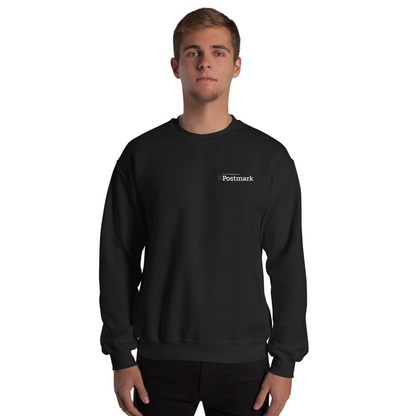 Black Postmark Unisex Sweatshirt