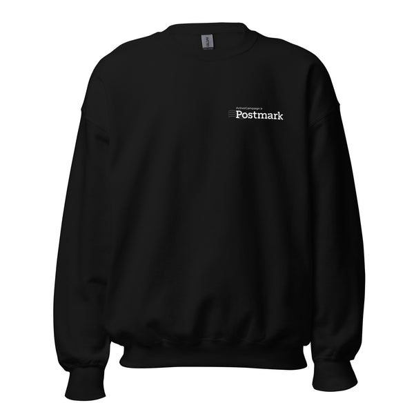 Black Postmark Unisex Sweatshirt